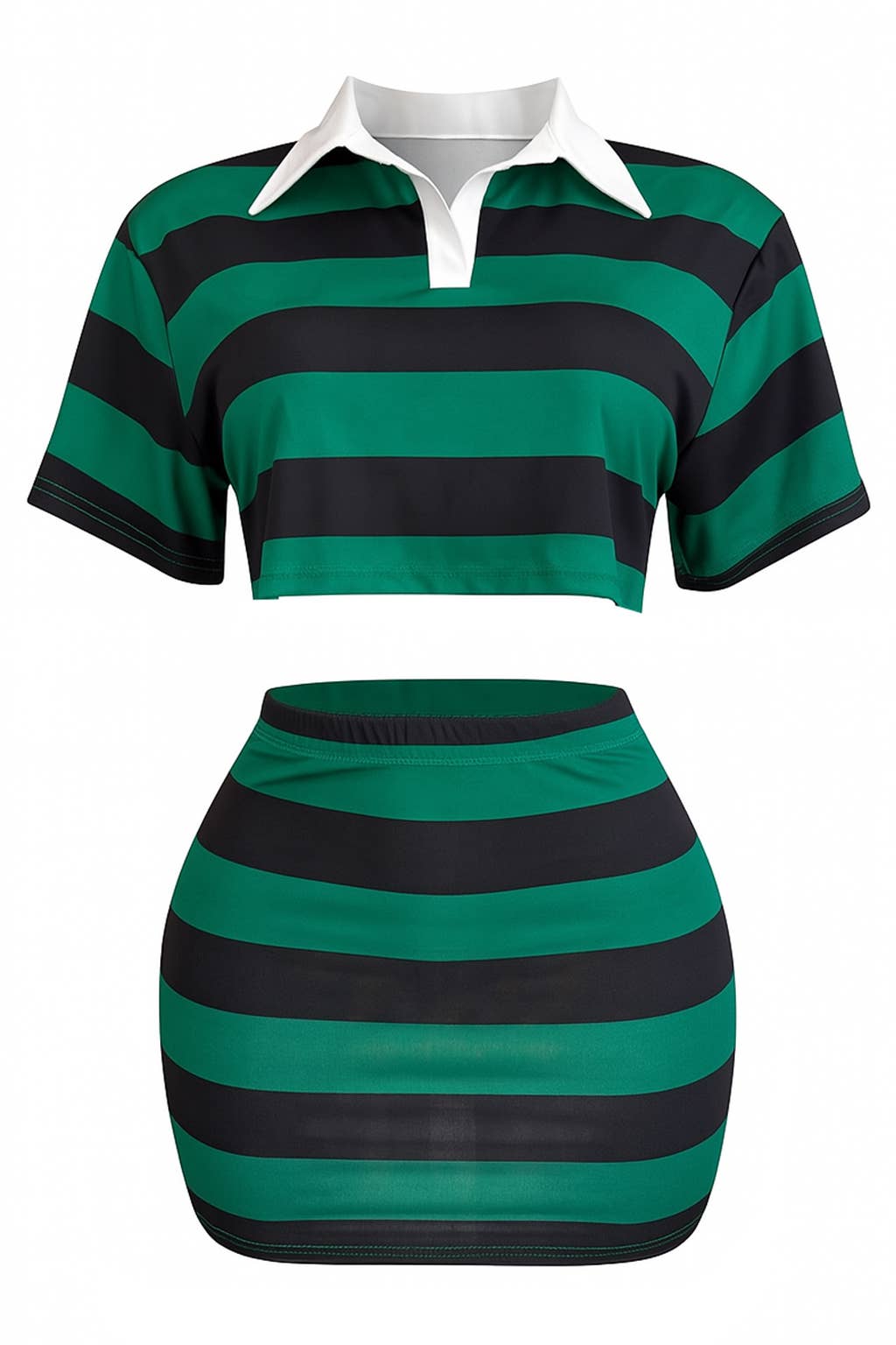 NESSA SKIRT SET :NAVY/GREEN