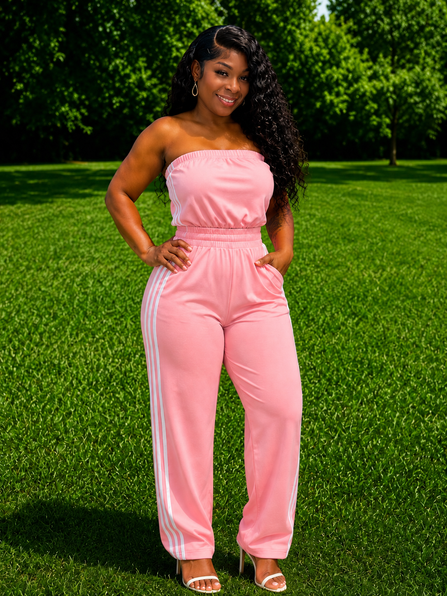 TRACK ME DOWN JUMPSUIT (PINK)